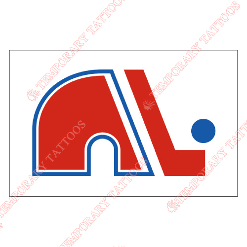 Quebec Nordiques Customize Temporary Tattoos Stickers NO.7146